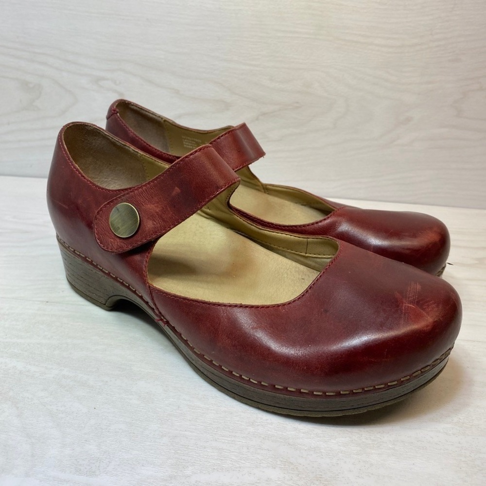 Dansko Womens 10.5 - 11 41 Mary Jane Clogs Fawna Leather Comfort Walking Shoe